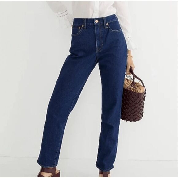 J Crew Classic Straight High Rise Jeans size 26 Blue - Picture 1 of 14